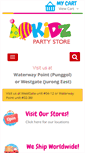 Mobile Screenshot of kidzpartystore.com